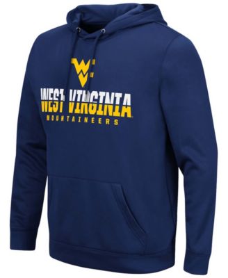 Men's Navy West Virginia Mountaineers Lantern Pullover Hoodie