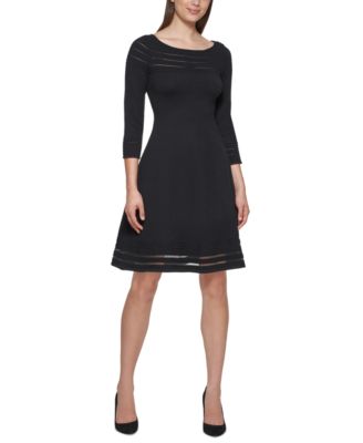 Jessica Howard - Petite Illusion-Hem Sweater Dress
