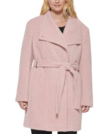 Plus Size Belted Coat