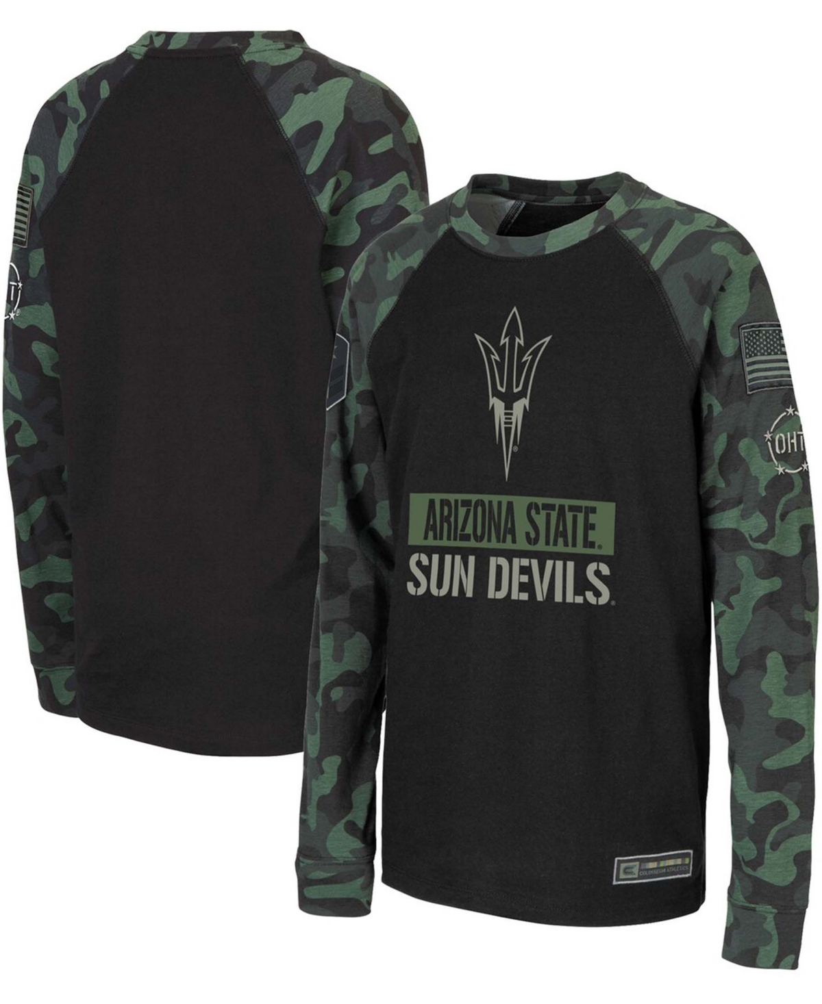 Colosseum Big Boys Black, Camo Arizona State Sun Devils Oht Military In Black,camo