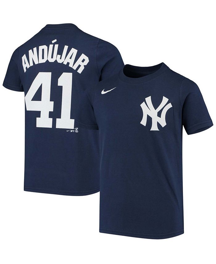 Men's Nike Miguel Andujar Navy New York Yankees Name & Number Team T-Shirt