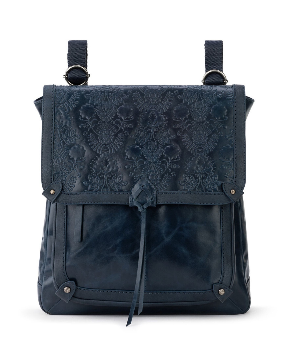 The Sak Women s Ventura Leather Convertible Backpack Mahogany Tile Emboss Smart Closet