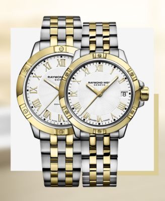 Men's Swiss Tango Two-Tone PVD Stainless Steel Bracelet Watch 41mm 8160-STP-00308