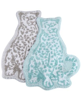 Whim by Martha Stewart - Leopard Figural 22" x 31" Bath Rug, Created for Macy's