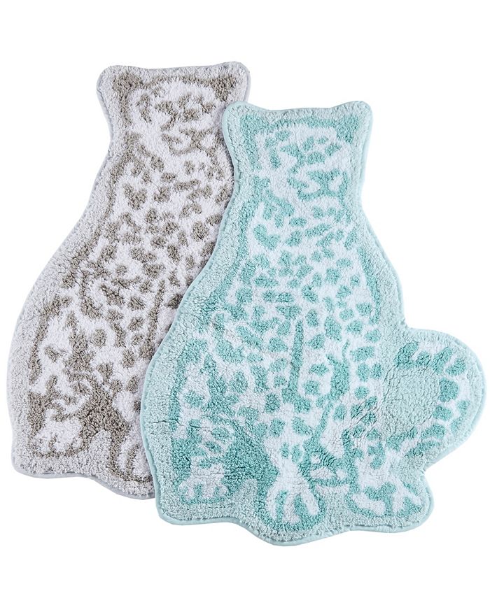 Whim by Martha Stewart Leopard Figural 22" x 31" Bath Rug, Created for