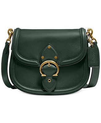 COACH Glovetanned Leather Beat Saddle Bag & Reviews - Handbags &  Accessories - Macy's