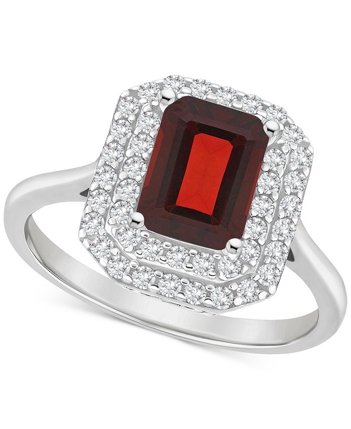 Macy's garnet shop jewelry