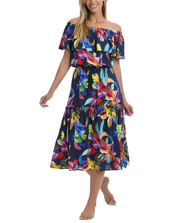 La Blanca OffTheShoulder CoverUp Dress Macy's