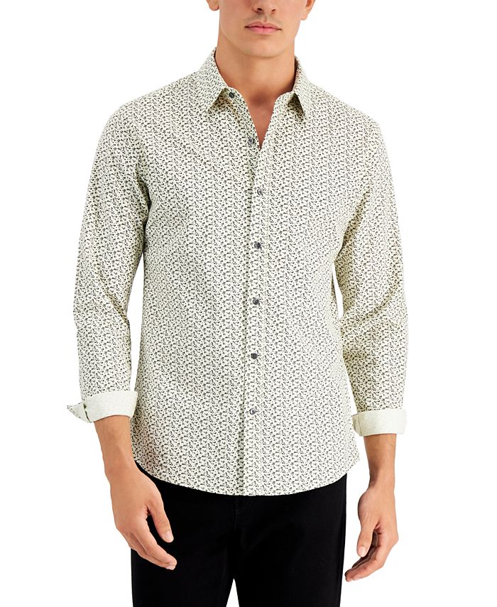 Michael Kors Men s Floral Print Shirt Macy s