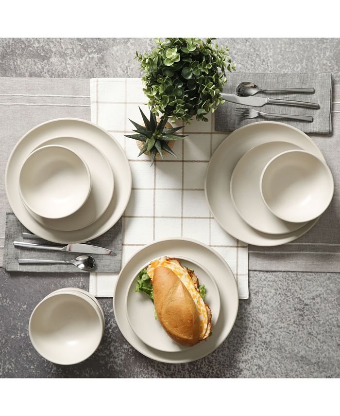 Gibson Home Rockaway 12Piece Dinnerware Set, Service for 4 Macy's