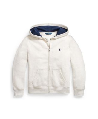 polo cotton blend fleece sweatshirt