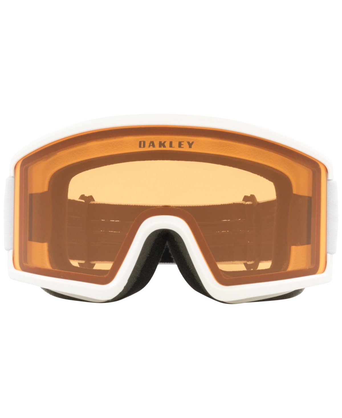 Oakley Unisex Target Line Snow Goggles, Oo7120 In Matte White,orange