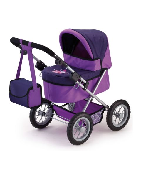 Детские аксессуары для кукол Bayer Design Doll Pram - Trendy Purple, цвет: Сиреневый