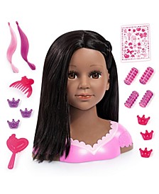 11" Charlene Super Model African American Styling Doll Head