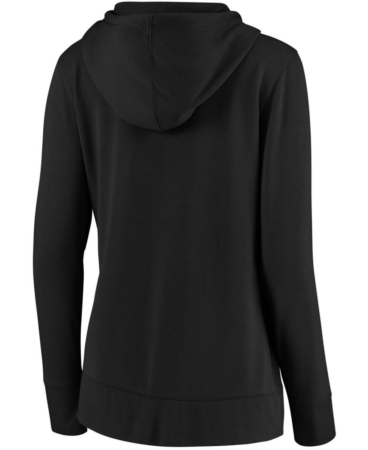Plus SizeMiami Marlins Tri-Blend Colorblock Pullover Hoodie - Black