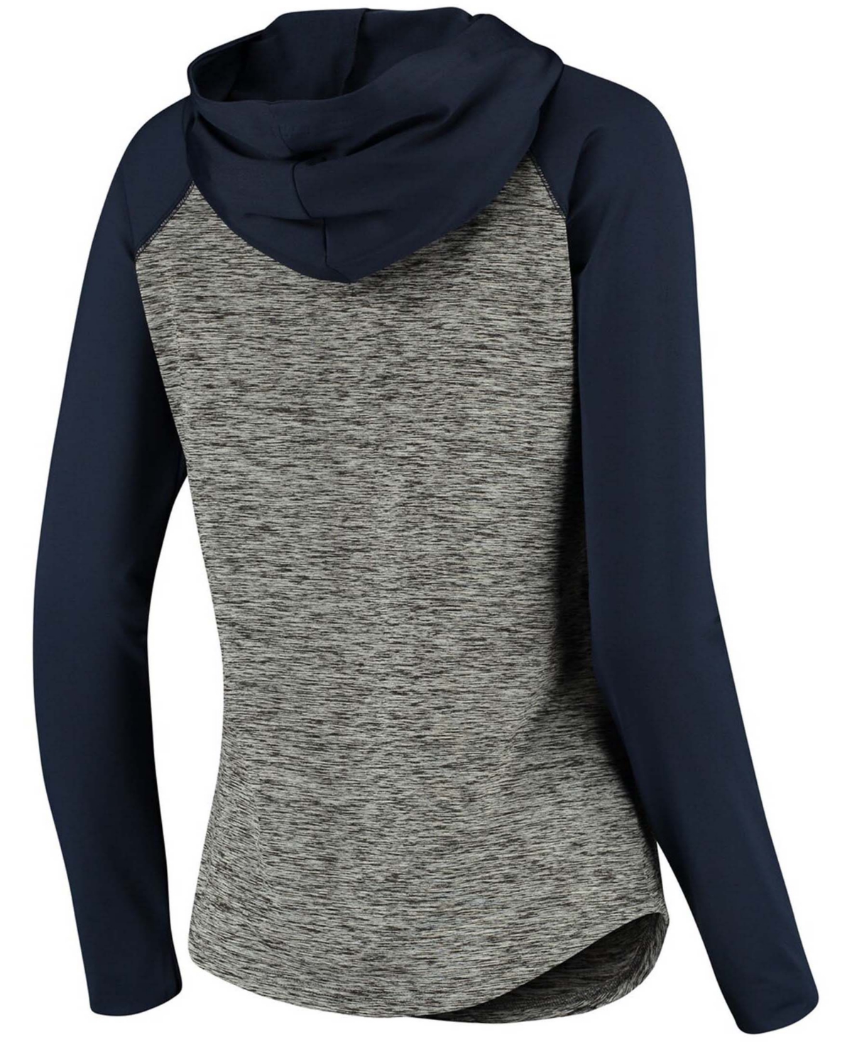 Women's Heathered Gray-College Navy Seattle Seahawks Championship Ring Pullover Hoodie - Heather Gray-College Navy