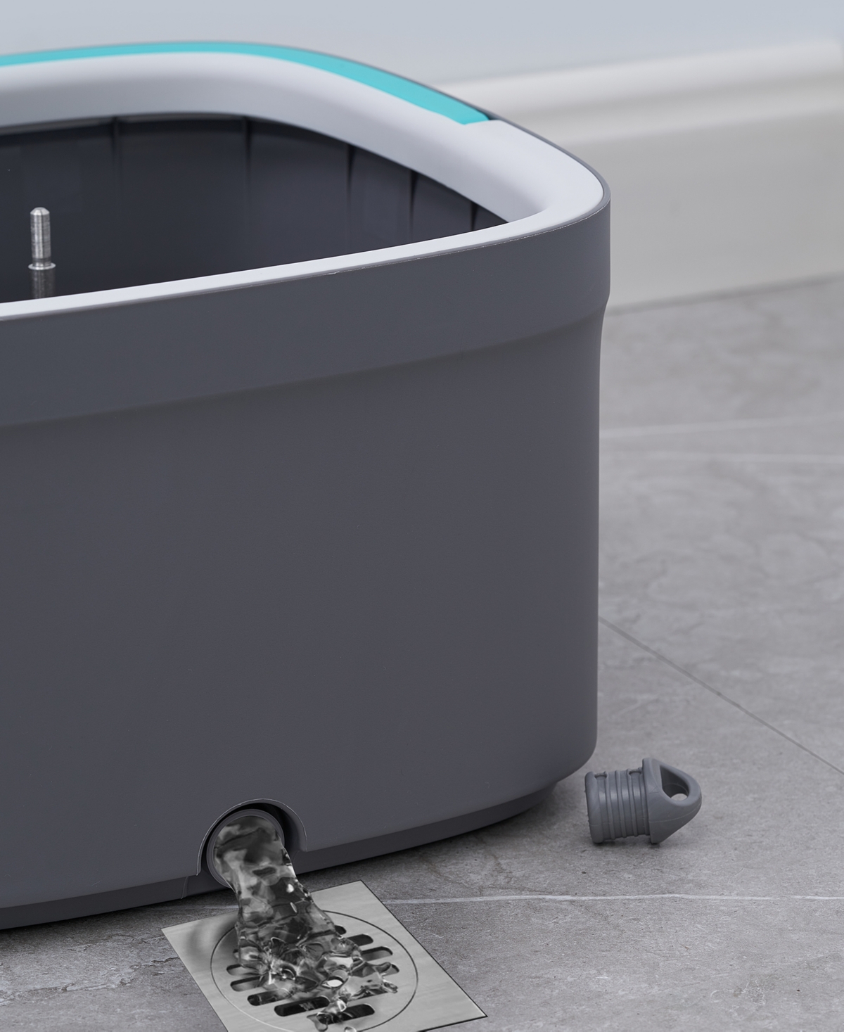 True & Tidy Trueclean Mop Bucket System In Gray