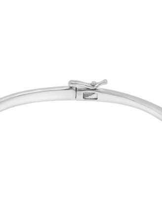 Diamond Loop Bangle Bracelet (1/5 ct. t.w.) in Sterling Silver