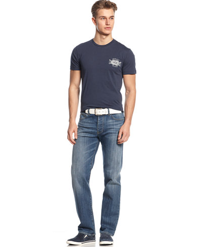 Armani Jeans Men's T-Shirt & Regular-Fit Jeans