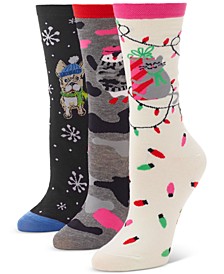 3-Pk. Novelty Holiday Socks