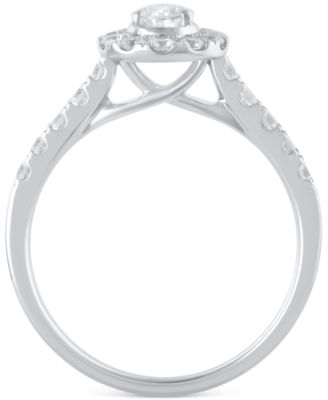 Diamond Oval Halo Bridal Set (1 ct. t.w.) in 14k White or Yellow Gold