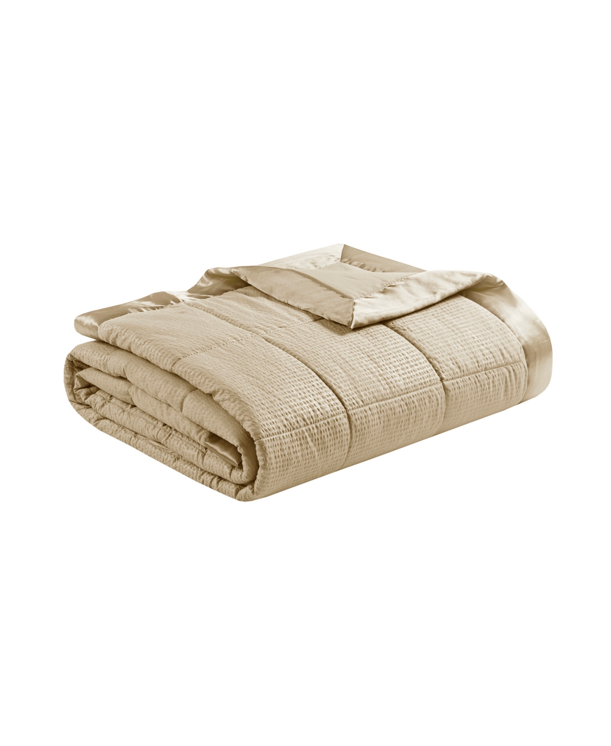 Madison Park Cambria Oversized Down Alternative Blanket with Satin Trim,