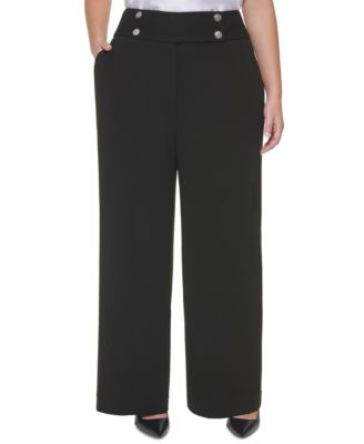 Calvin Klein Plus Size Wide-Leg Pants