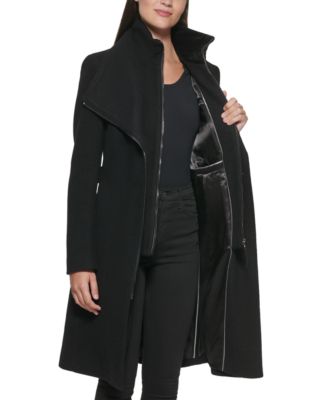 calvin klein leather trench coat