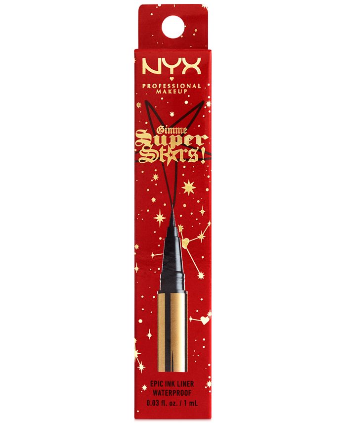 NYX Professional Makeup Gimme Super Stars! Epic Ink Black Eyeliner - Macy's