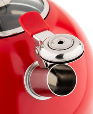 Stainless Steel 2.6-Quart Black Tea Kettle with Copper Handle