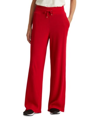 polo sweatpants red