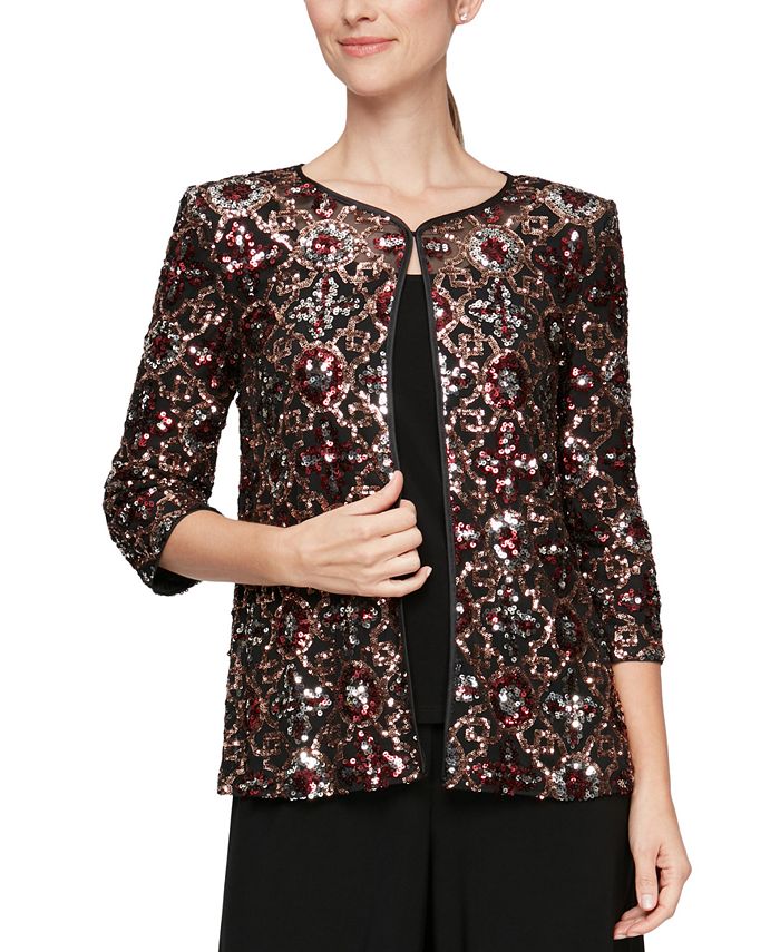 Macys sequin jacket on sale