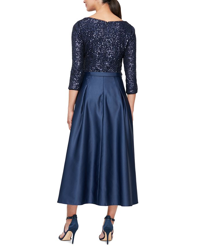 Alex Evenings SequinedBodice Midi Dress Macy's