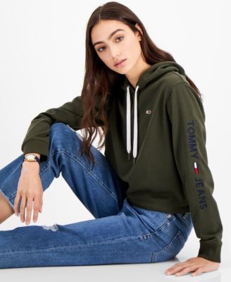 tommy jeans cropped hoodie