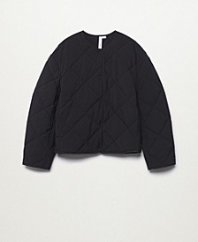 Women's Quilted Buttoned Coat