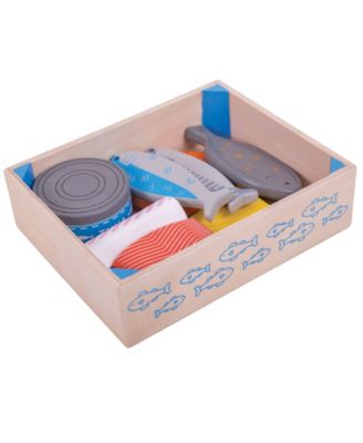 Bigjigs Toys - Seafood Crate Set, 10 Piece