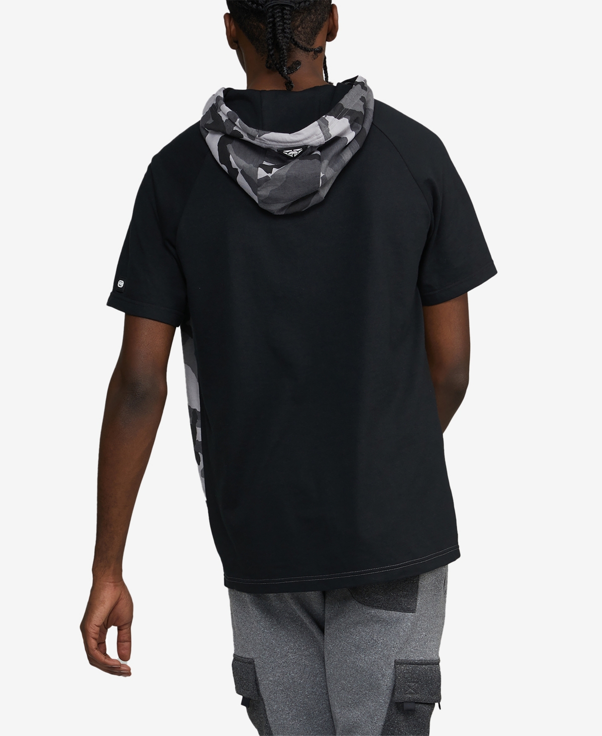 Ecko Unltd Men's Short Sleeve Half Cam Hoodie