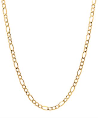 Figaro Link Chain 5 3 4mm Necklace Collection In 14k Gold
