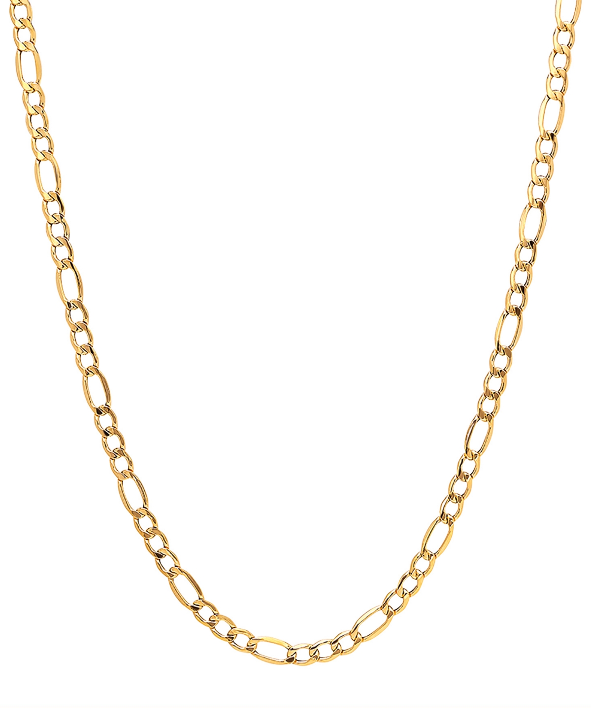 Italian Gold 18" Figaro Link (5-3/4mm) Chain Necklace In 14k Gold In Yellow Gold