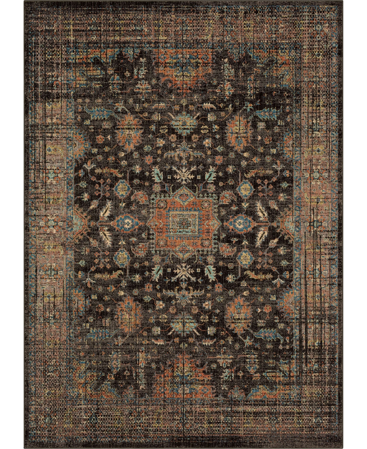 Karastan Estate Somersby 5'3in x 7'10in Area Rug - Black