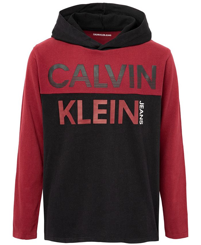 Calvin Klein Calvin Klein Big Boys Hooded T-shirt - Macy's