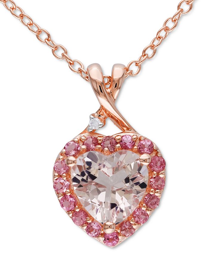 Macy s Morganite 1 1 10 ct. t.w. Pink Tourmaline 1 5 ct. t.w