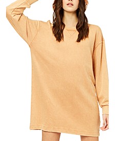 Juniors' Sandy Dreams Oversized Sweatshirt Dress