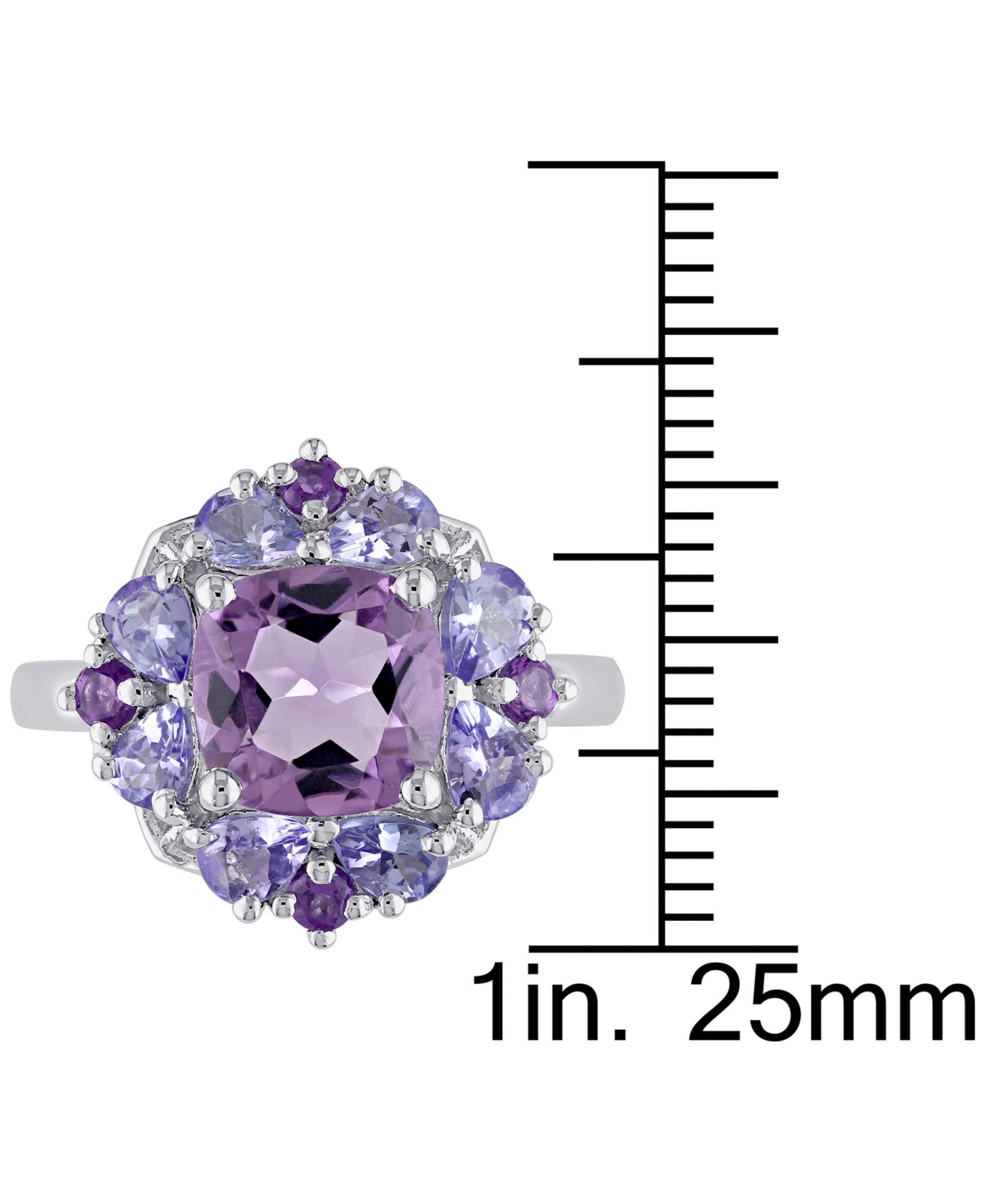 (1-7/8 ct. t.w.) & Tanzanite (1 ct. t.w.) in Sterling Silver - Amethyst
