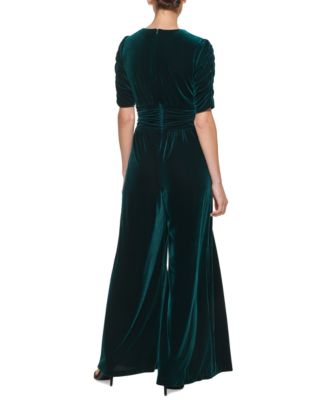 Vince Camuto Velvet Twist-Front Jumpsuit Macy's