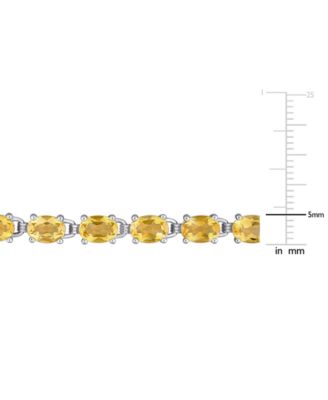 Citrine Oval Link Bracelet (14-3/4 ct. t.w.) in Sterling Silver