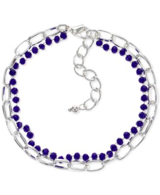 Style & Co Bead & Chain-Link Double-Row Bracelet, Created For Macy's ...