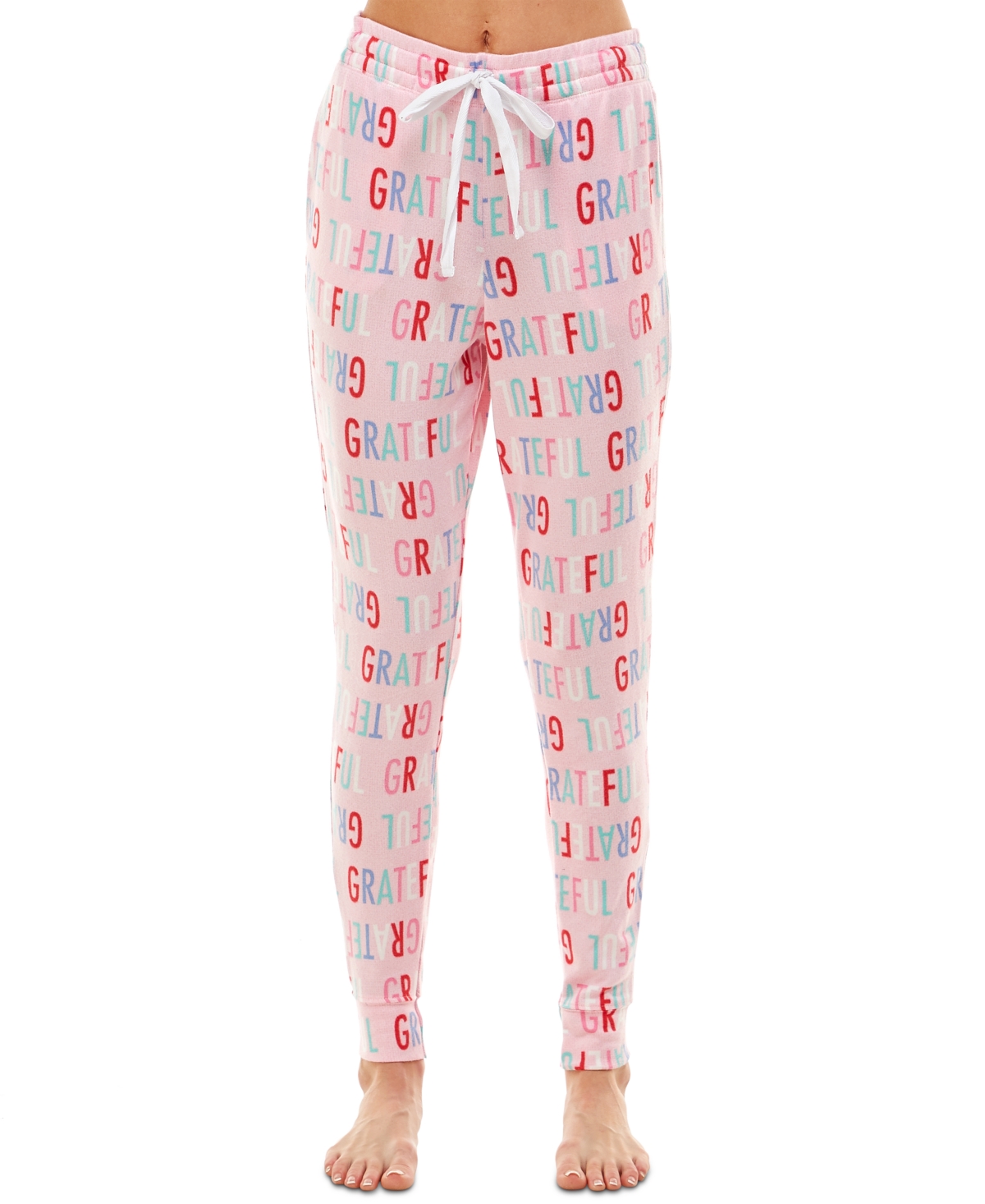 Jaclyn Intimates Whisper Luxe Lounge Jogger Pants In Grateful Pink