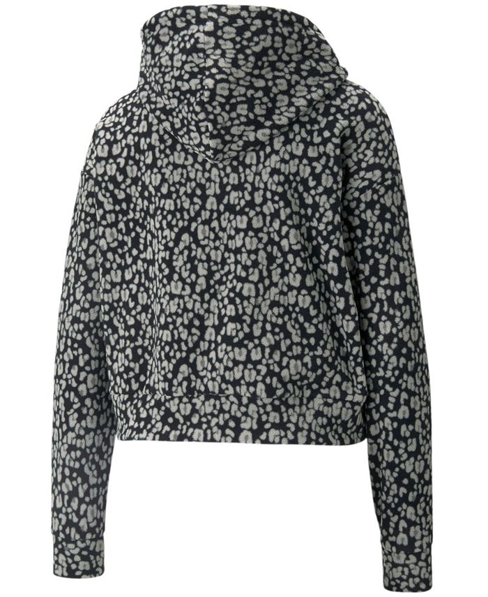 Puma leopard print hoodie clearance