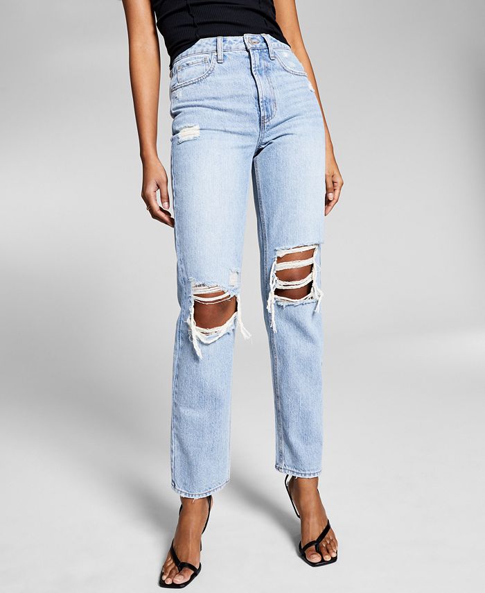And Now This Women's Ultra High Rise Straight Jeans - Macy's